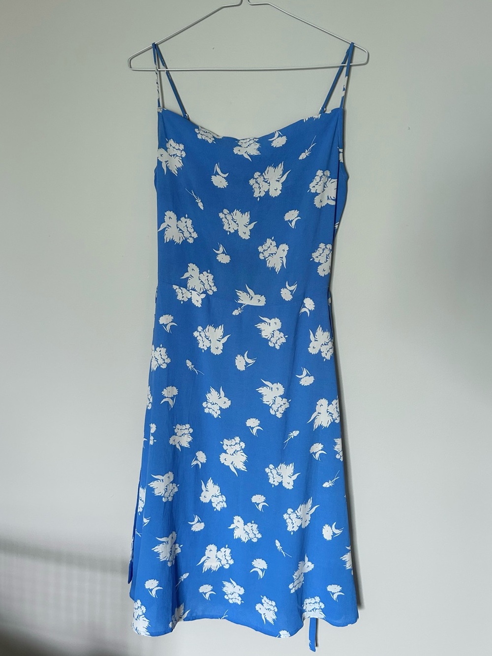 Blue Floral Slip Dress - Women's Summer Dress